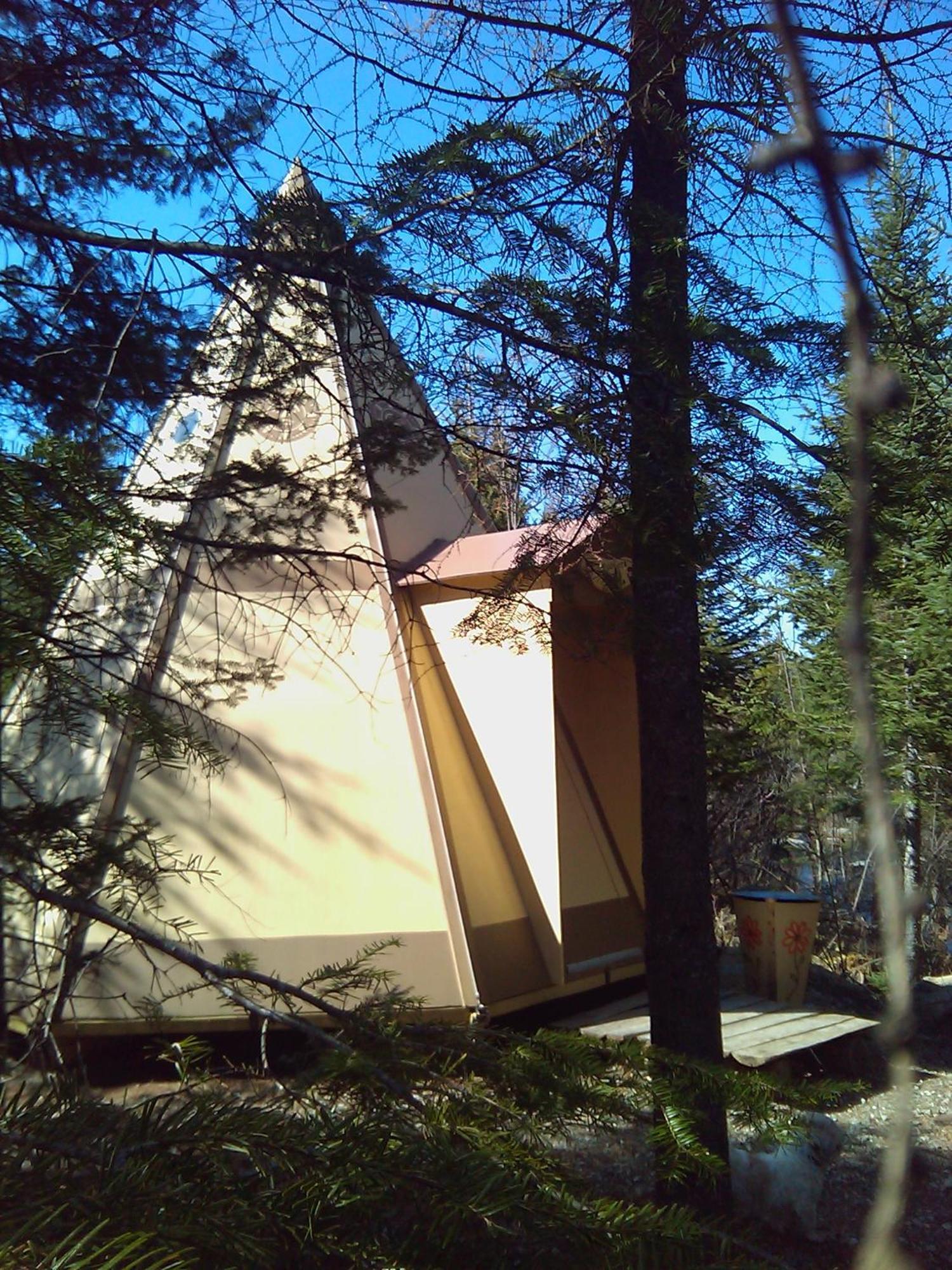 Aux Tipis De La Riviere Sauvage Villa Saint Romain Exteriör bild