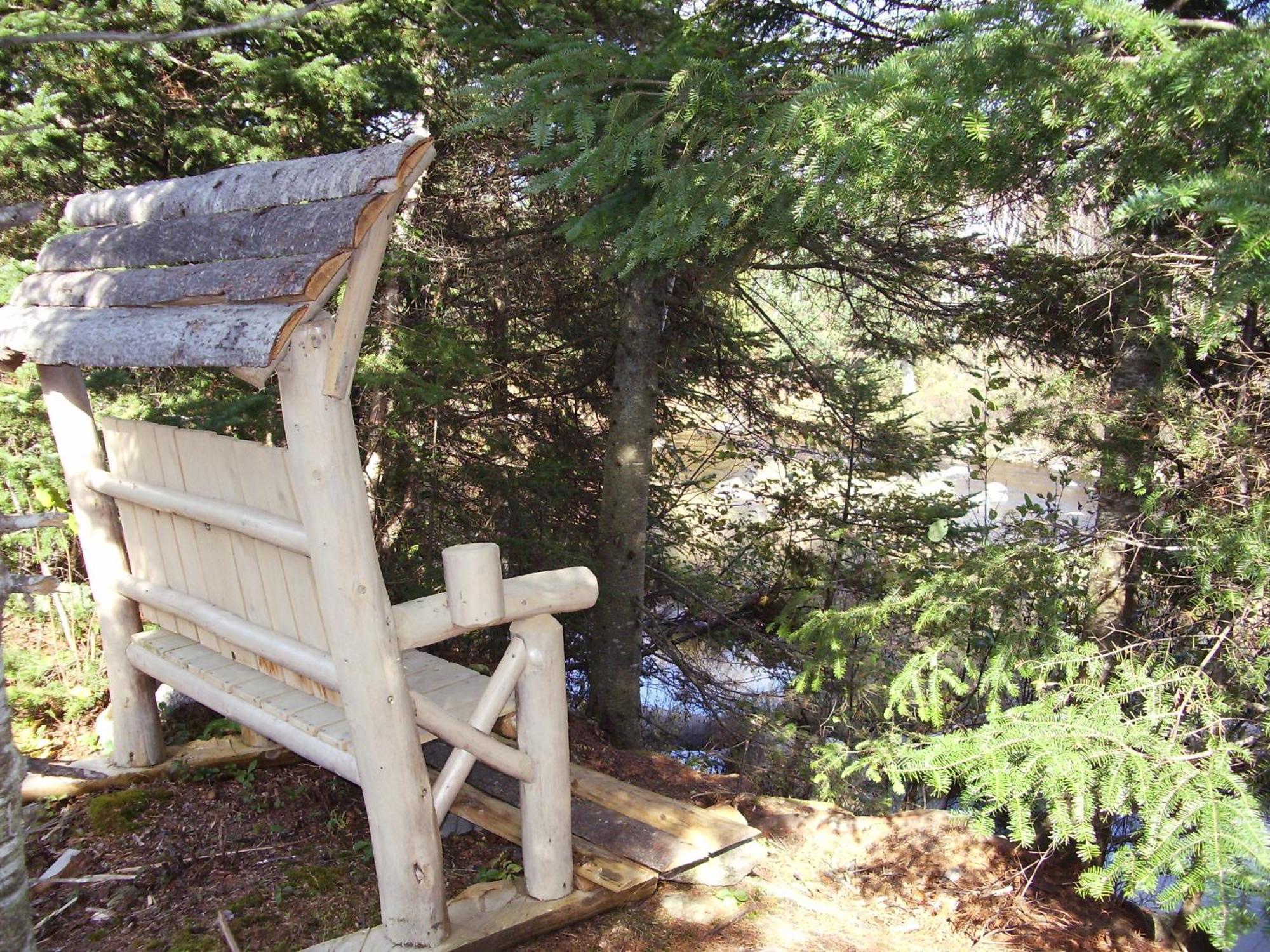 Aux Tipis De La Riviere Sauvage Villa Saint Romain Exteriör bild