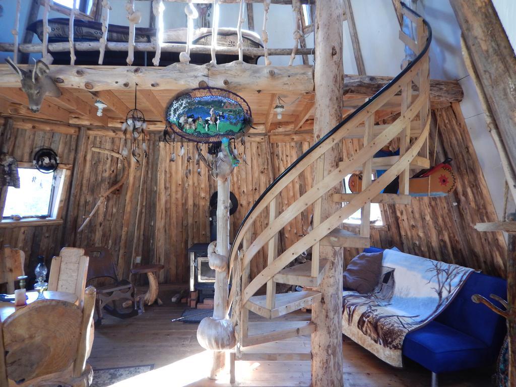 Aux Tipis De La Riviere Sauvage Villa Saint Romain Exteriör bild