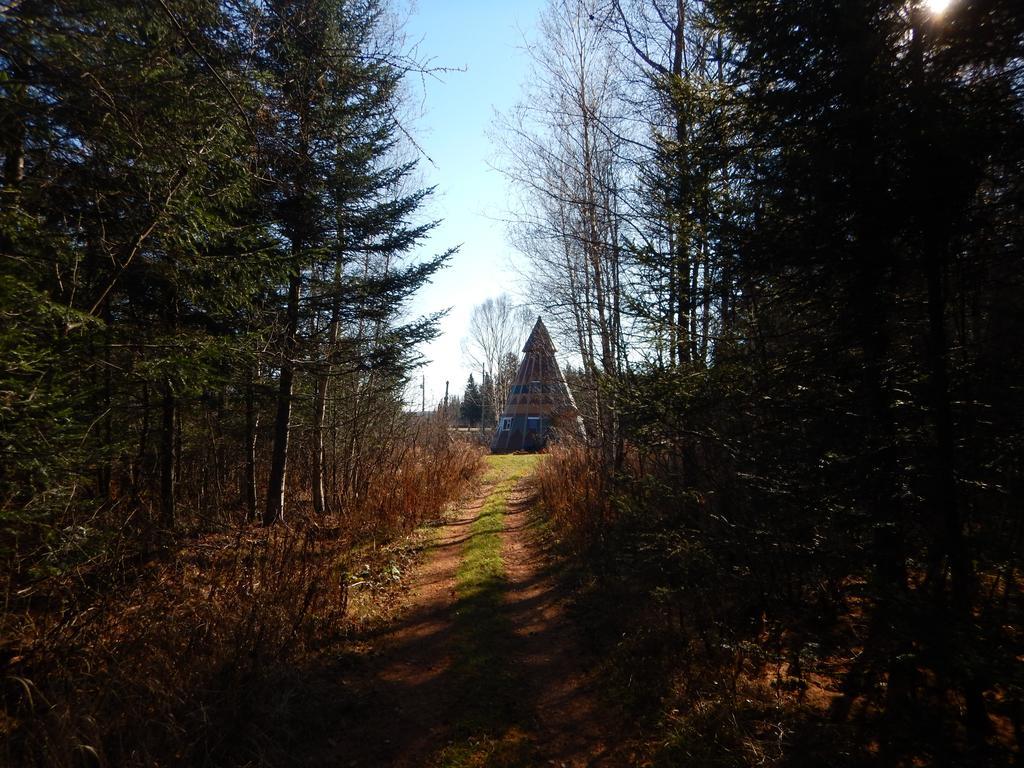 Aux Tipis De La Riviere Sauvage Villa Saint Romain Exteriör bild