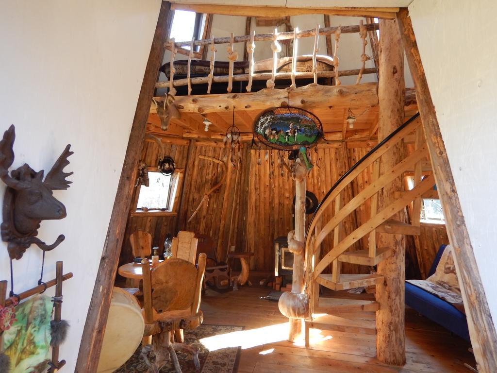 Aux Tipis De La Riviere Sauvage Villa Saint Romain Exteriör bild