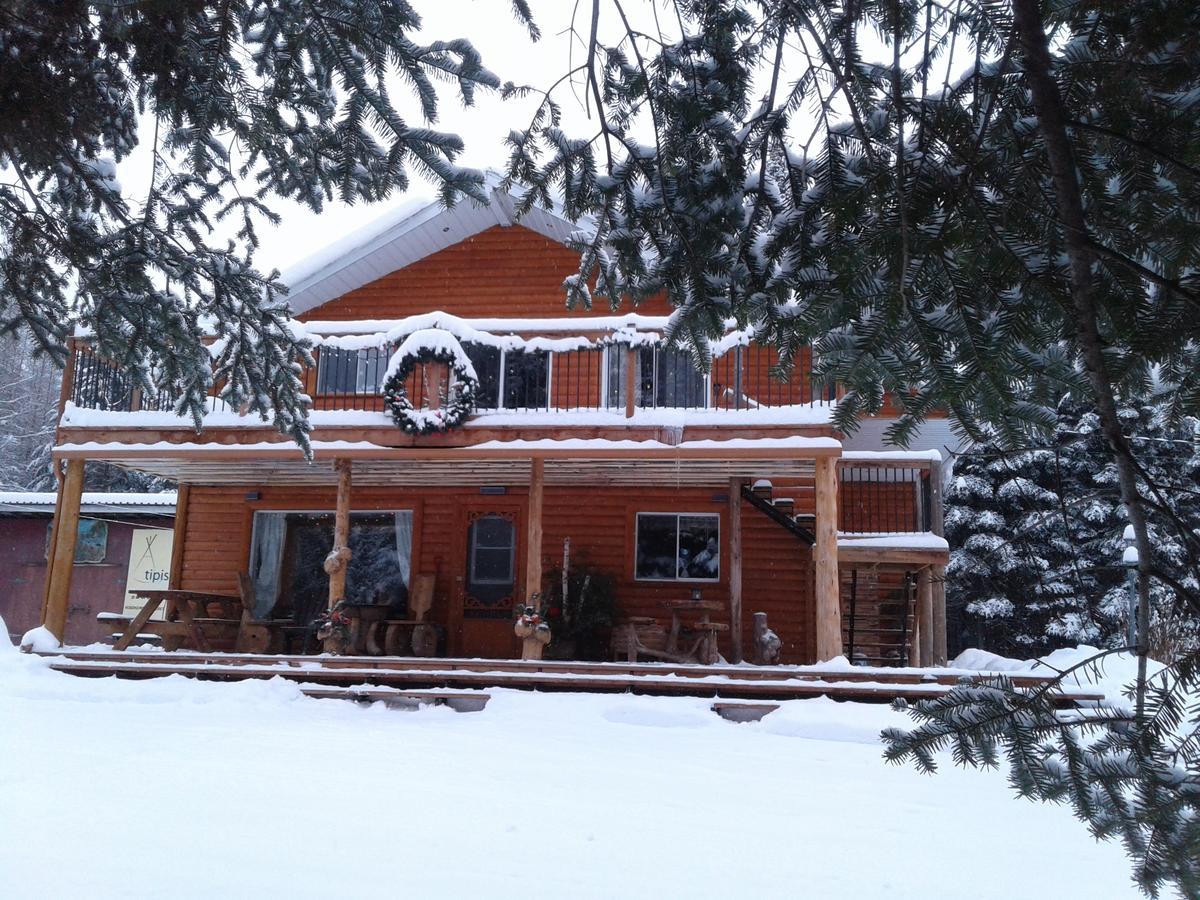 Aux Tipis De La Riviere Sauvage Villa Saint Romain Exteriör bild